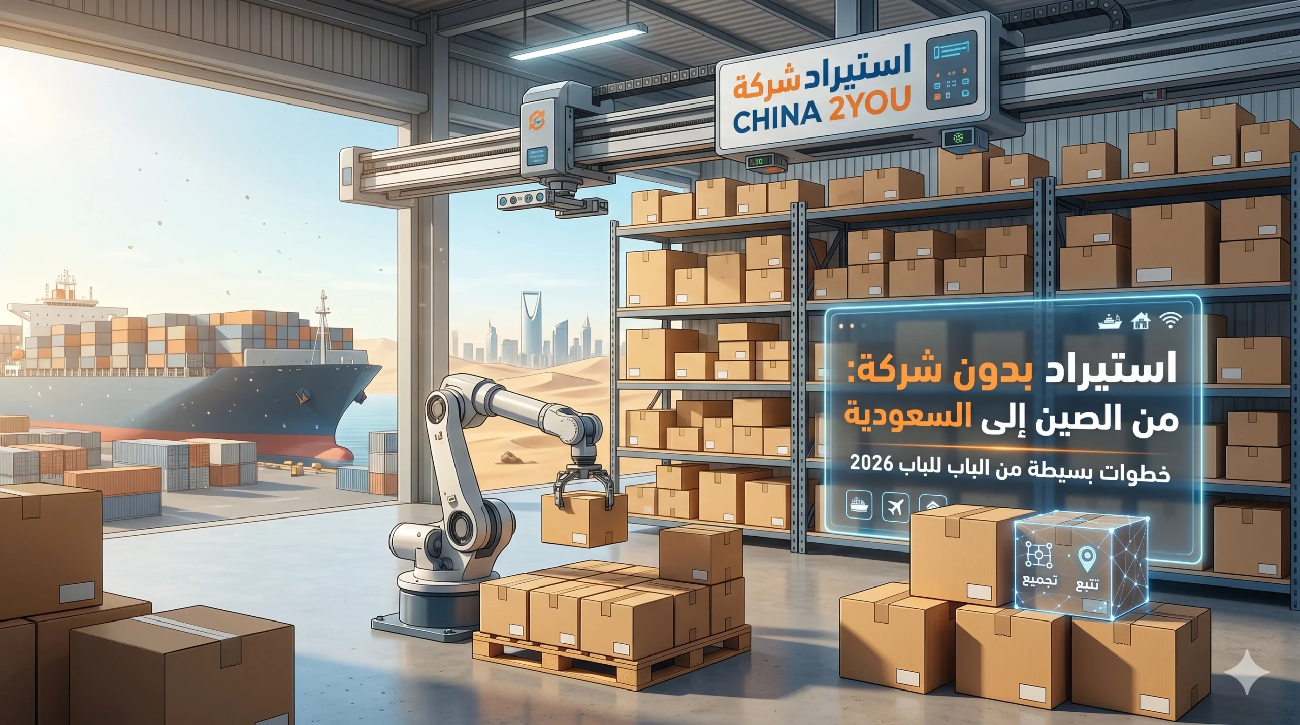 خطوات تنفيذ استيراد من الصين إلى السعودية