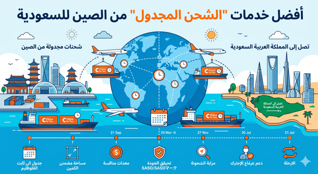 خدمات الشحن المجدول