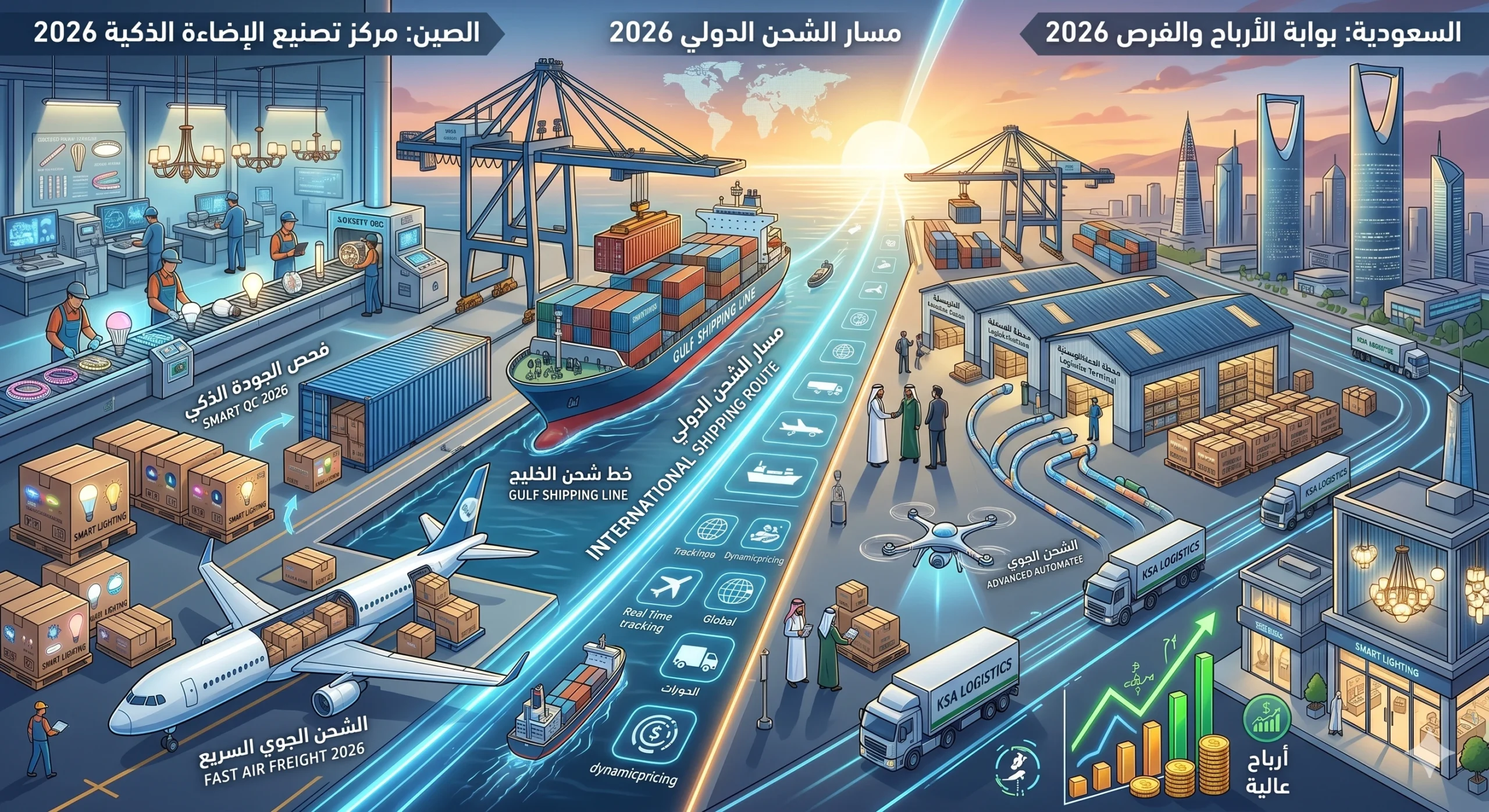 خطوات لنجاح شحن أنظمة الإضاءة الفاخرة لعام 2026