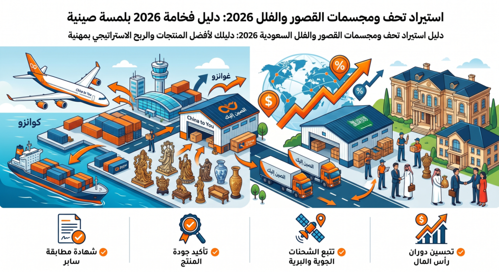 استيراد تحف ومجسمات القصور والفلل فخامة