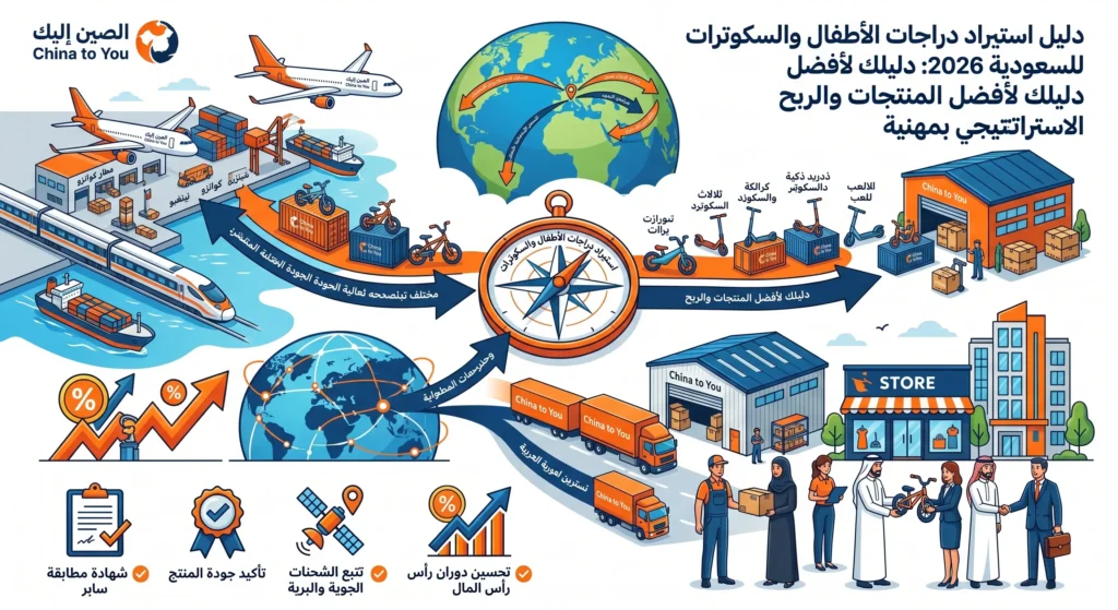 استيراد دراجات الأطفال والسكوترات