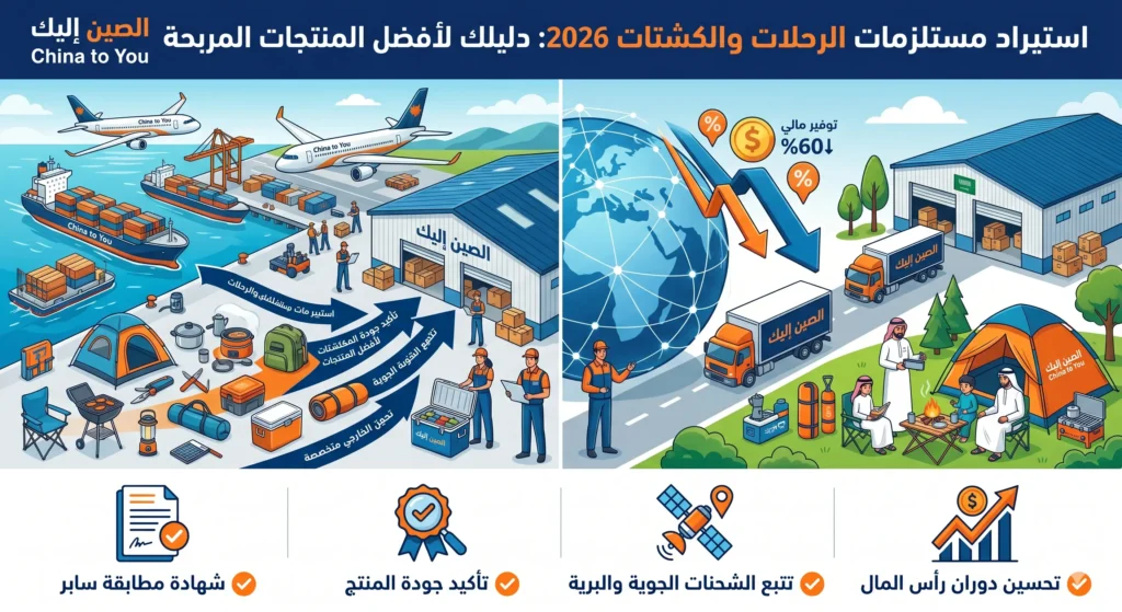 استيراد مستلزمات الرحلات والكشتات