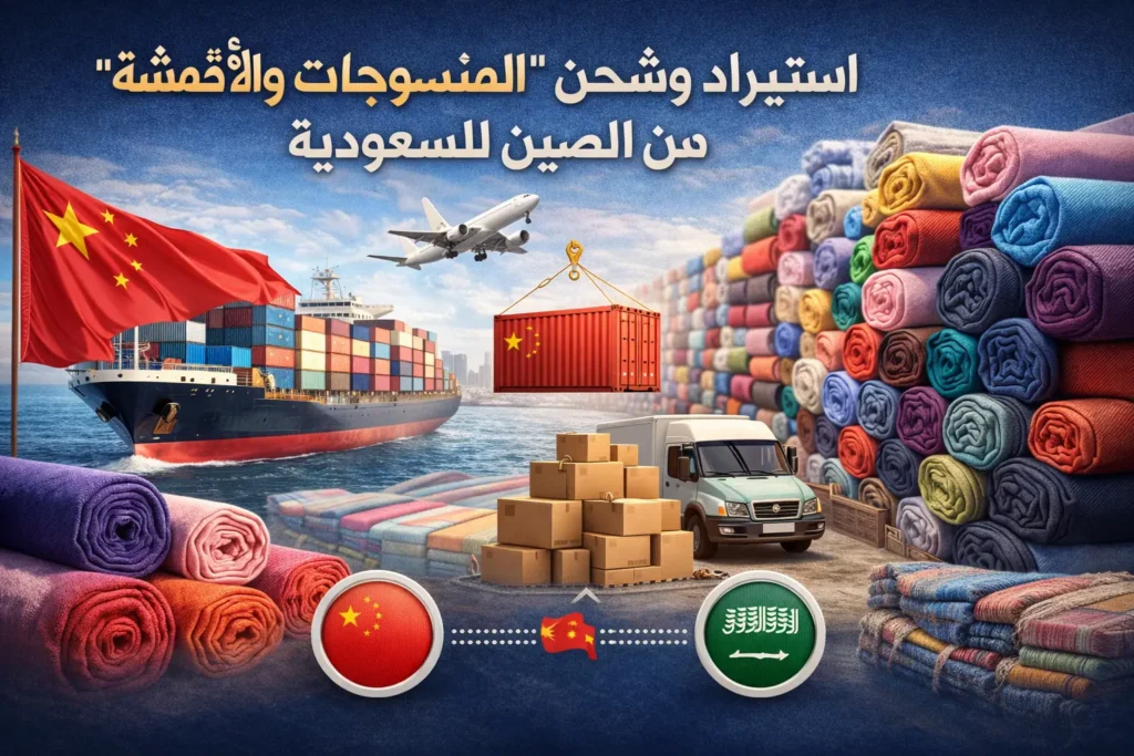 استيراد وشحن المنسوجات والأقمشة