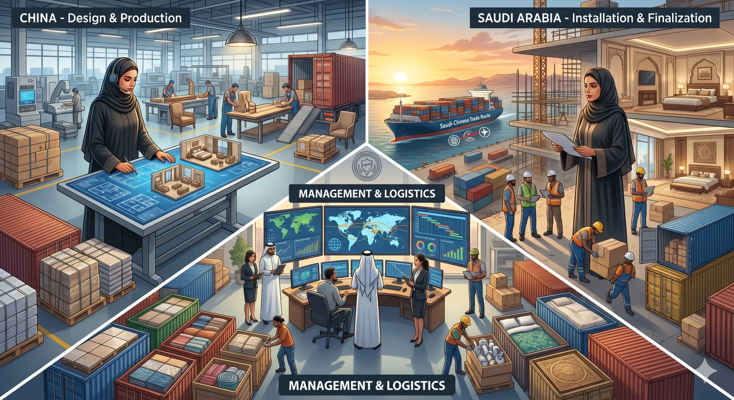 معايير كود البناء السعودي واشتراطات الجودة في تجهيز الفنادق والوحدات السكنية