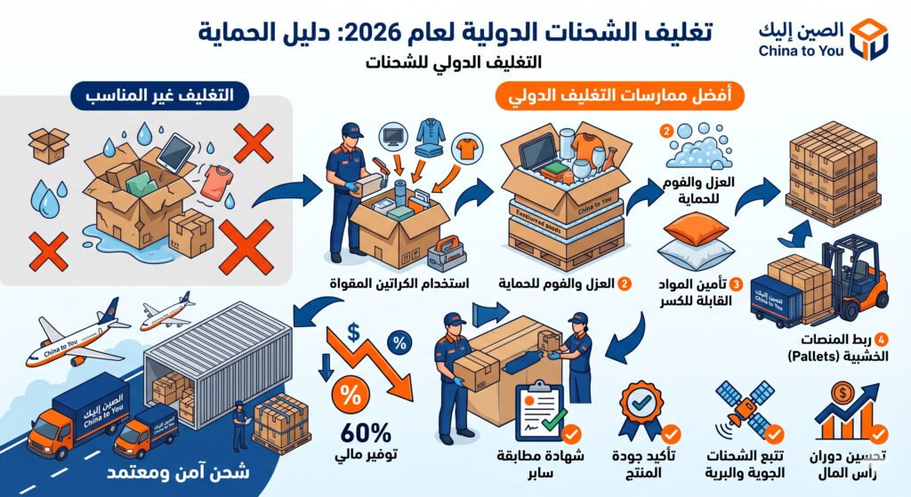 تغليف الشحنات الدولية