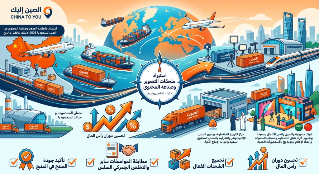 استيراد ملحقات التصوير وصناعة المحتوى