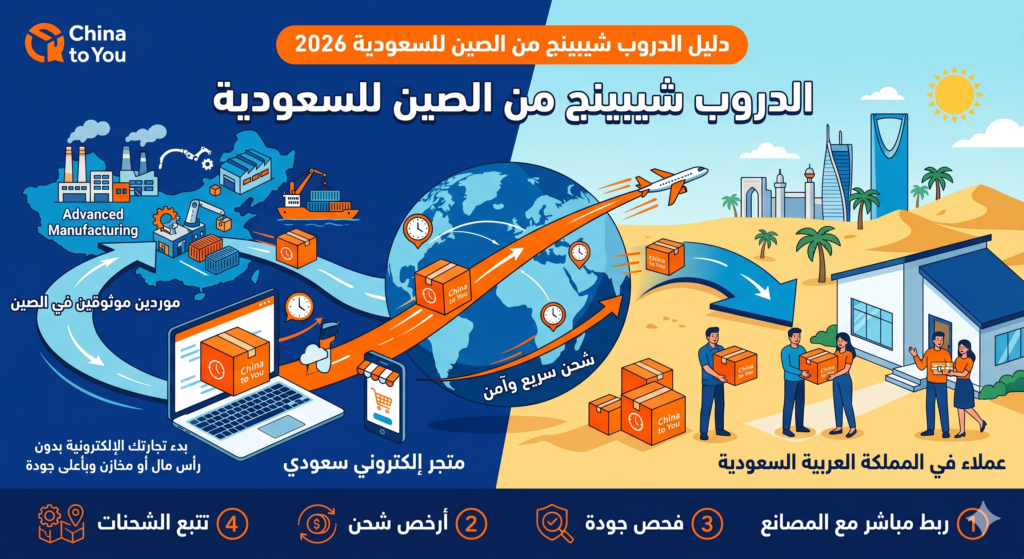 الدروب شيبينج من الصين للسعودية 2026