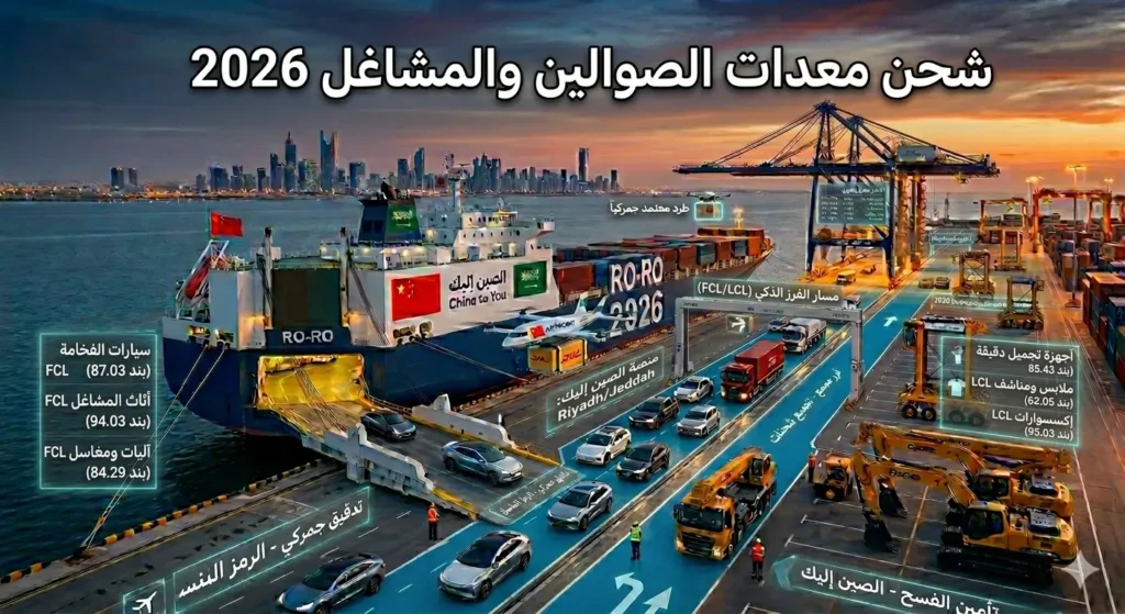 شحن معدات الصوالين والمشاغل