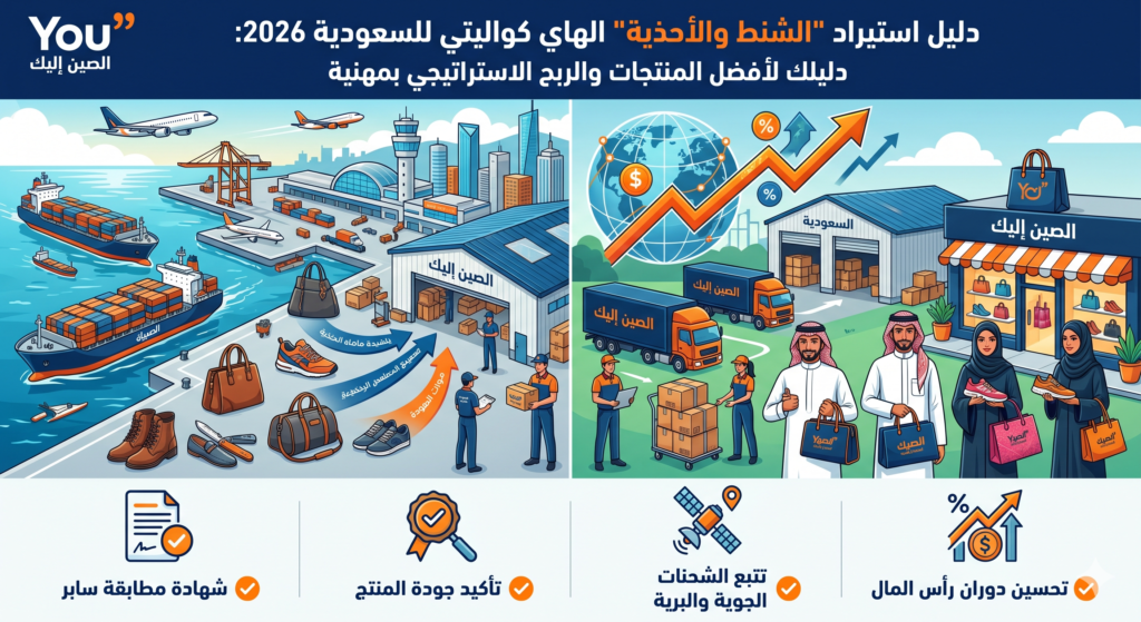 استيراد الشنط والأحذية