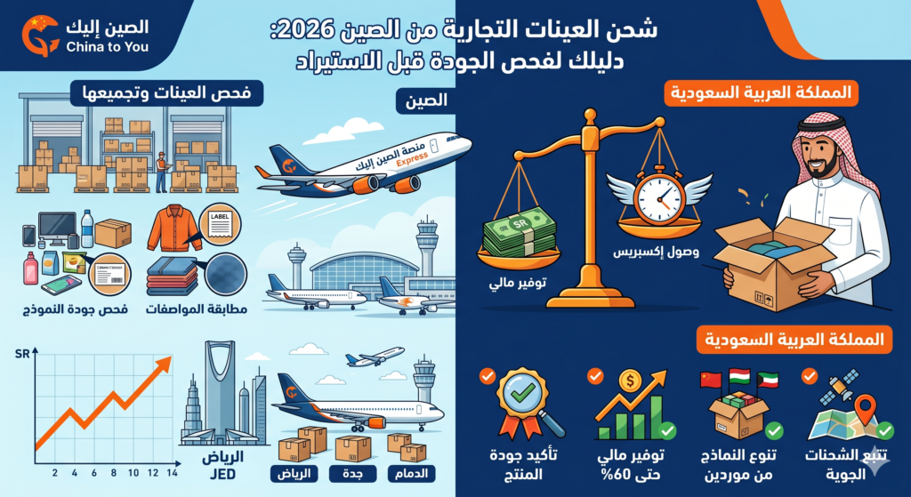شحن العينات التجارية