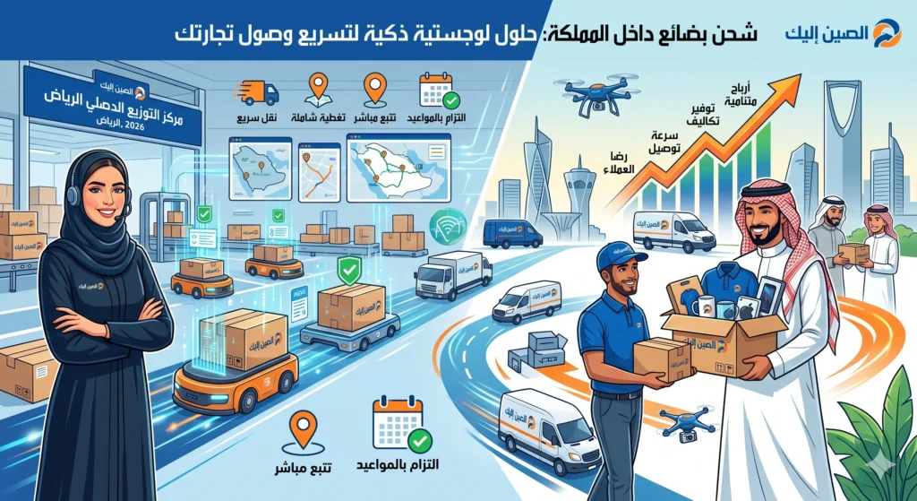 شحن بضائع داخل المملكة