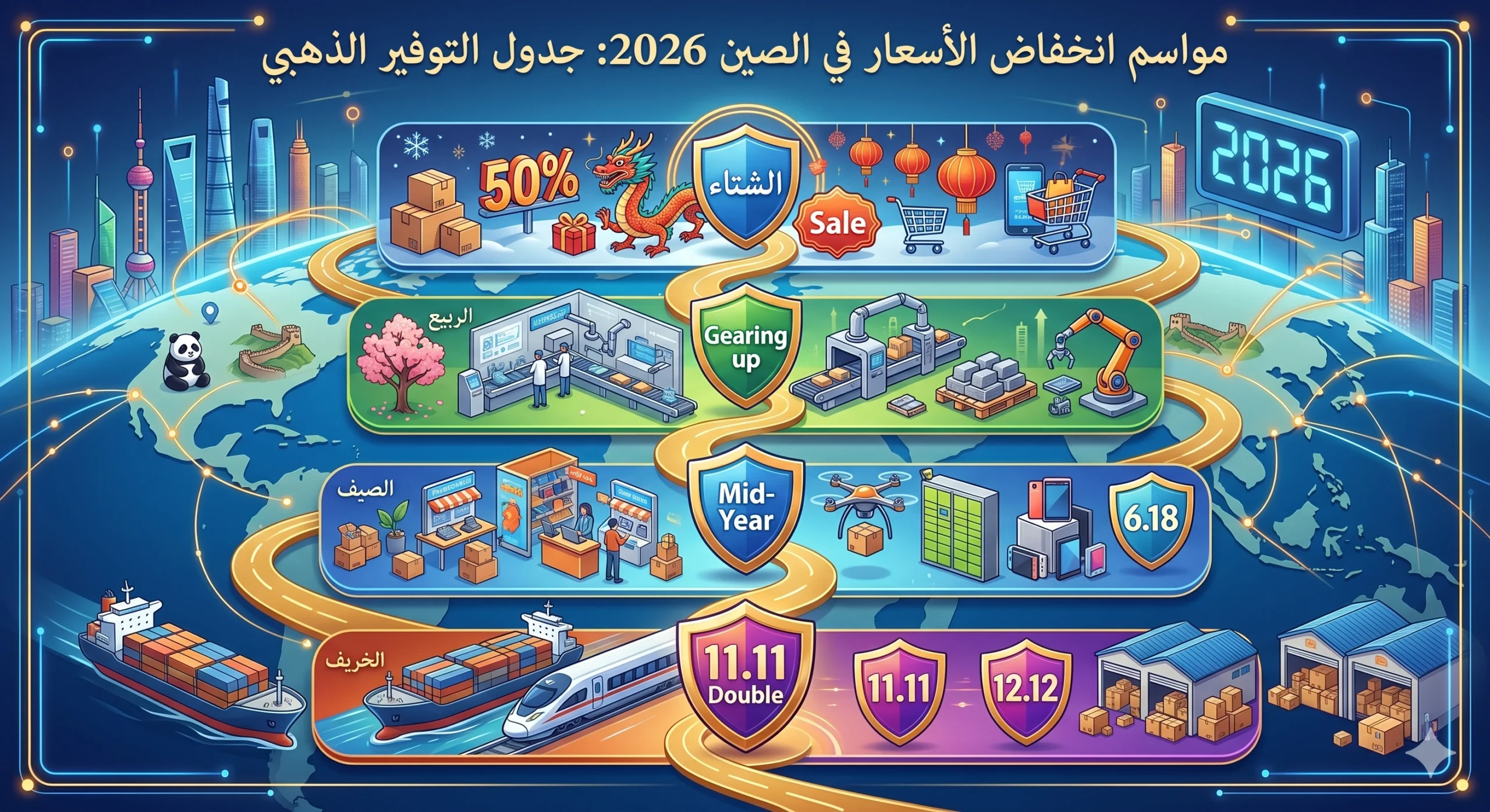 التوقيت الأنسب لحجز الشحن الموفر