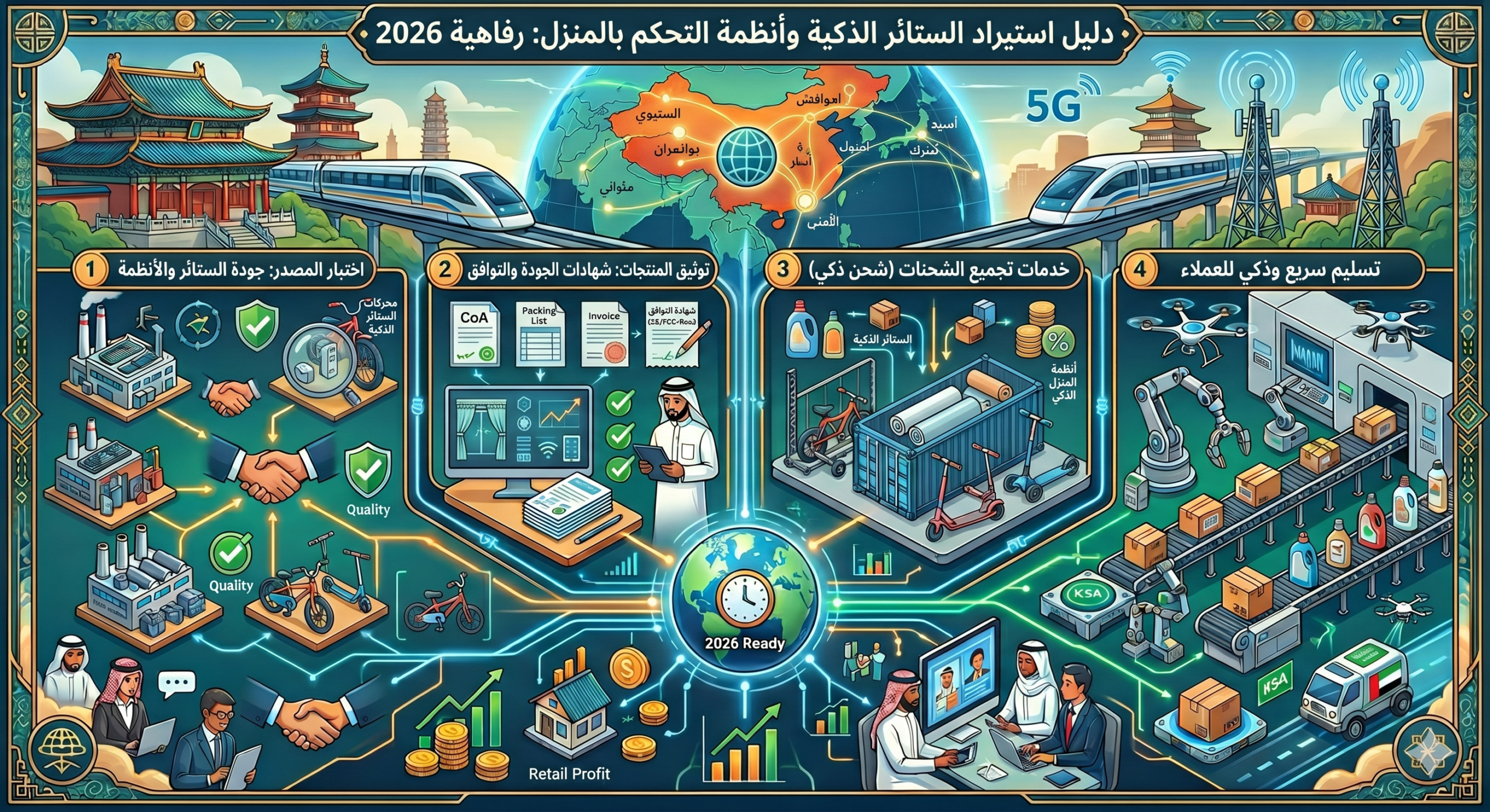 بروتوكول الجودة لتوريد التكنولوجيا المنزلية بمهنية