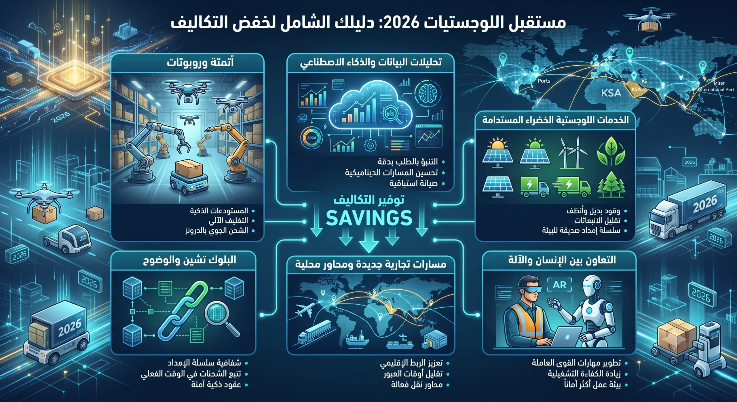 خطوات تقودنا نحو مستقبل لوجستي آمن