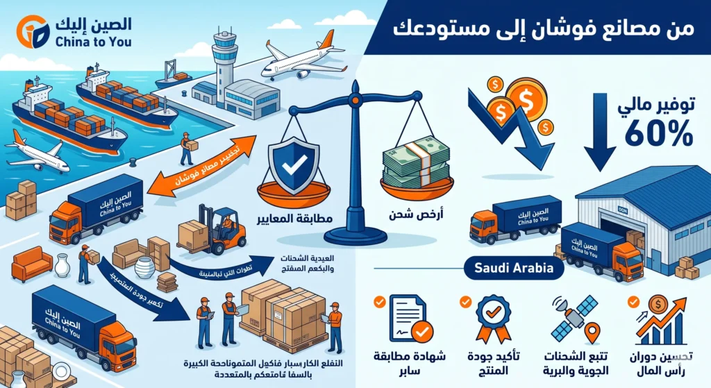 من مصانع فوشان إلى مستودعك