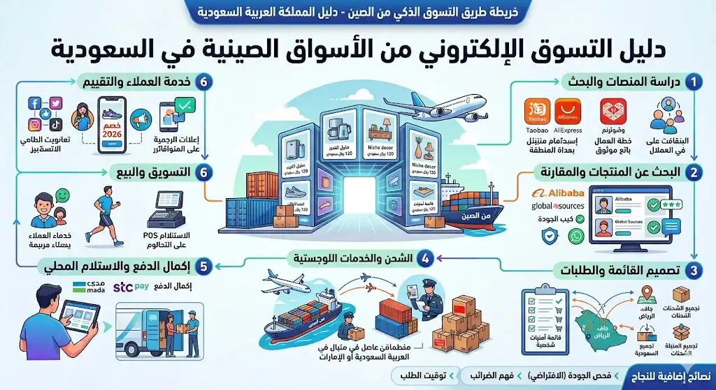 دليل التسوق من السوق الصيني أون لاين للسعودية 2026