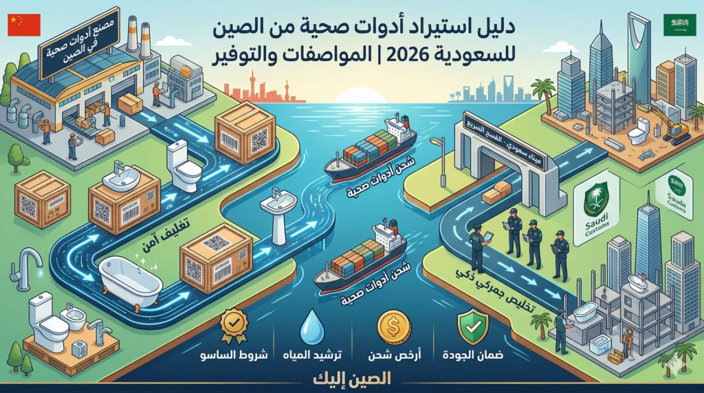 استيراد أدوات صحية من الصين