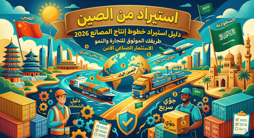 دليل استيراد خطوط إنتاج المصانع من الصين