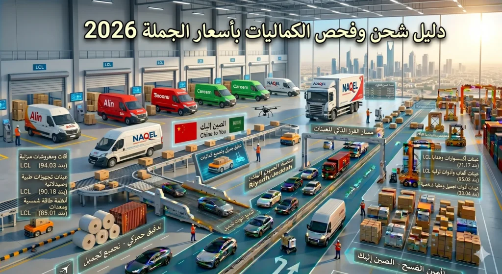 شحن الكماليات بأسعار الجملة