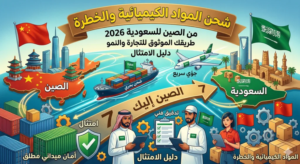شحن المواد الكيميائية والخطرة من الصين للسعودية