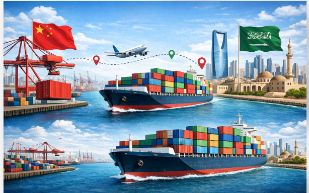 شحن كونتينر من الصين للسعودية