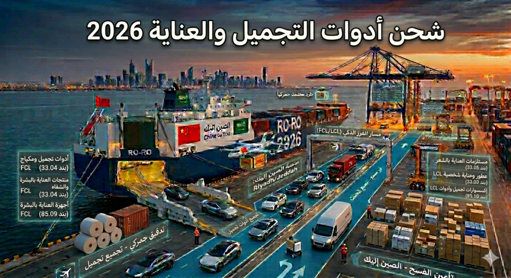 شحن أدوات التجميل والعناية من الصين