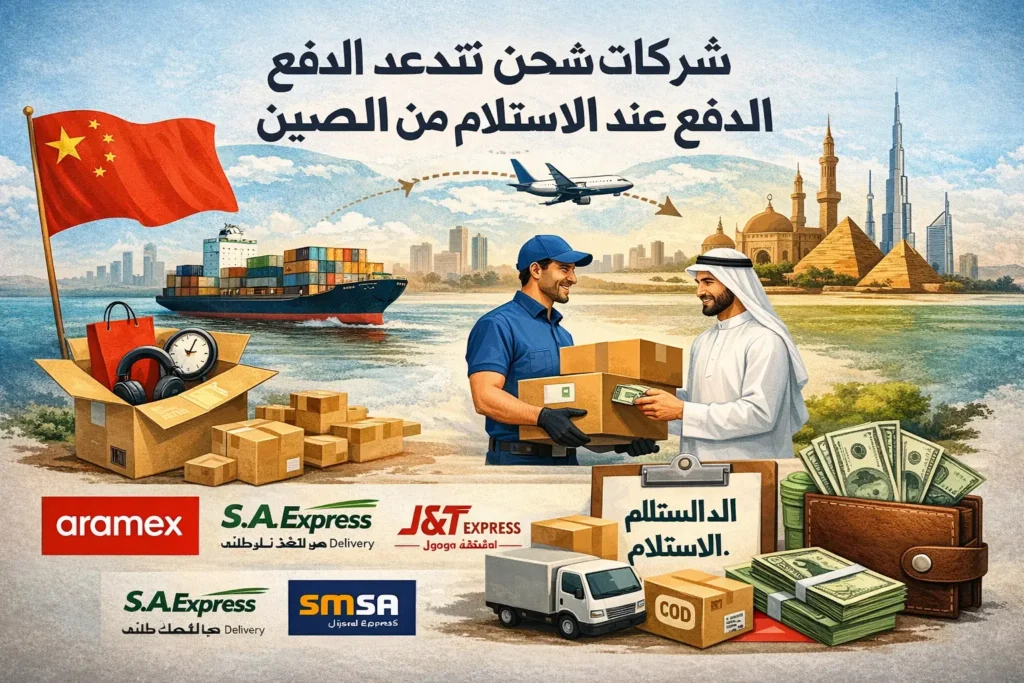 شركات شحن تدعم الدفع عند الاستلام من الصين