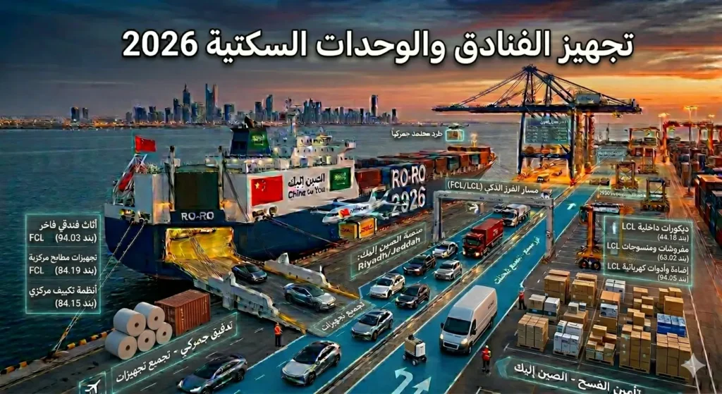 تجهيز الفنادق والوحدات السكنية