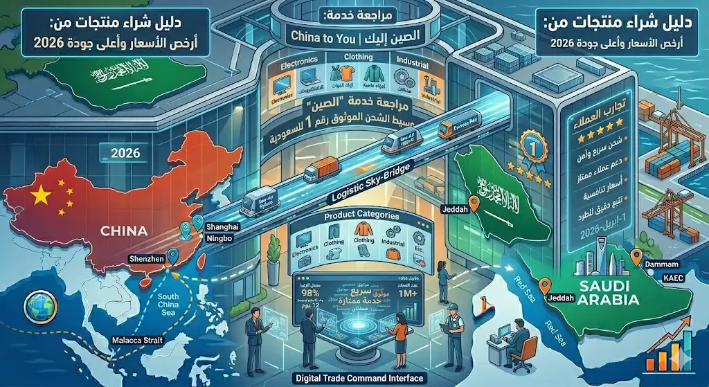 مراجعة خدمة china to you | وسيط الشحن الموثوق رقم 1 للسعودية