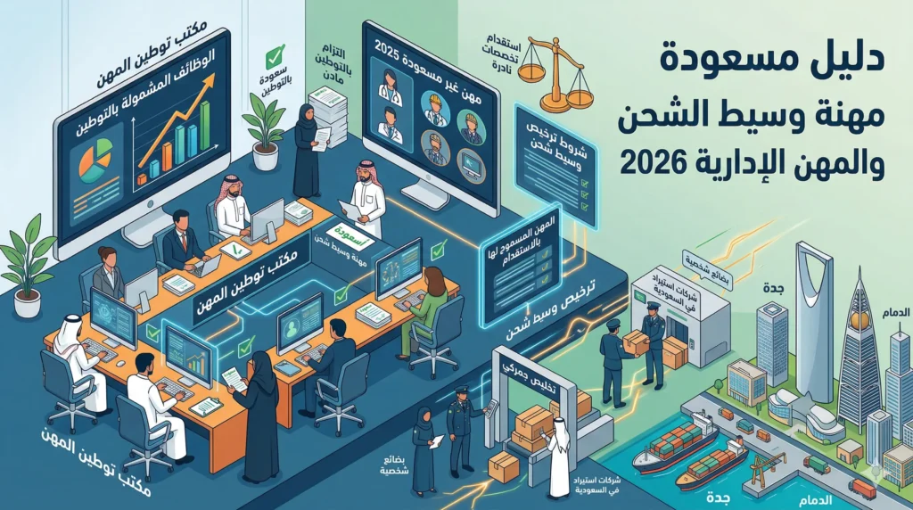 هل مهنة وسيط شحن مسعودة