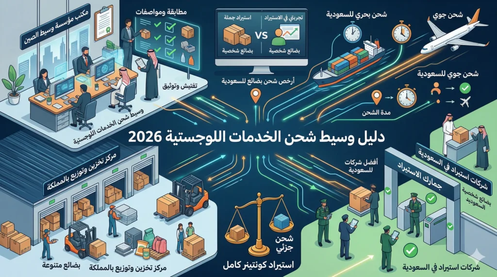 وسيط شحن الخدمات اللوجستية